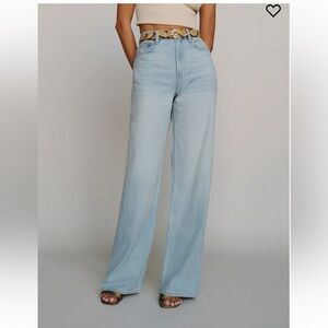 NWT Reformation Cary Lived-In Wide Leg Jeans 27
